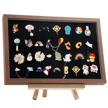 Badge Storage Box Wall Hanging Storage Metal Display Transparent Dustproof Medal Box Brooch Commemorative Medallion Box