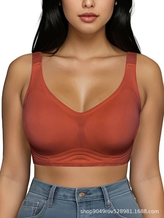 Cross-Border Wireless Bra Temushein Amazon Same Style In-Stock Factory Direct Sale Full Coverage