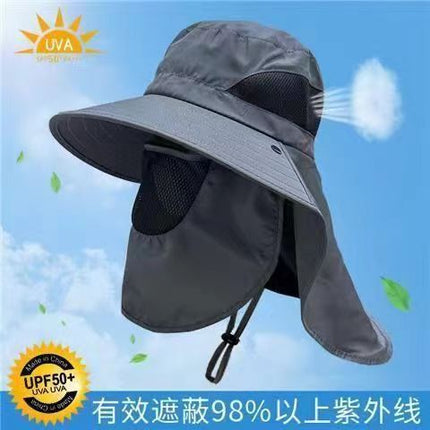 Sunscreen Men's Summer Fishing Hat Face Covering Fisherman Hat UV Protection Sun Hat Outdoor Sun Hat