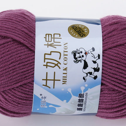 Five-Strand Milk Cotton Wool Ball Wholesale Medium Thick Thread Crochet Doll Shoes Scarf Handmade DIY Knitting Material Package