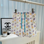 Little girl with purple hair (003 double-layer gauze shorts) / One size fits all