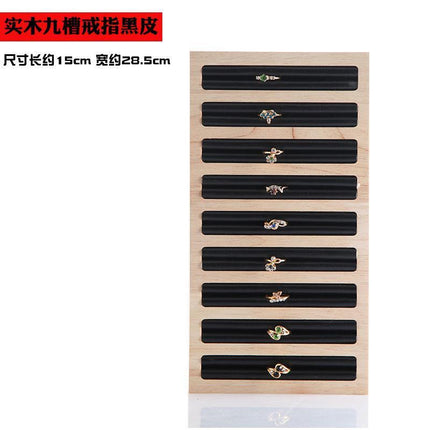 Simple Solid Wood Ring Display Plate Jewelry Rack Earrings Rack Earrings Ring Display Tray Jewelry Display Rack