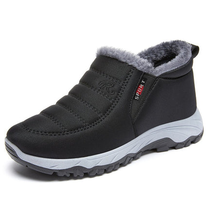 Cotton Shoes Women's Winter New Shoes Women's Foreign Trade Couple's Walking Shoes fleece-lined Thickened Snow Boots for Women