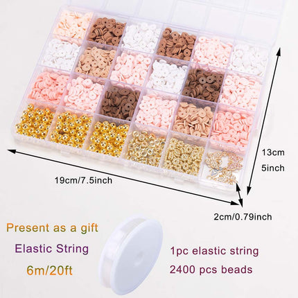 Cross-Border Temu Amazon Hot Style Soft Pottery Bohemian Style Handmade Beaded DIY Material Bag Set Bracelet