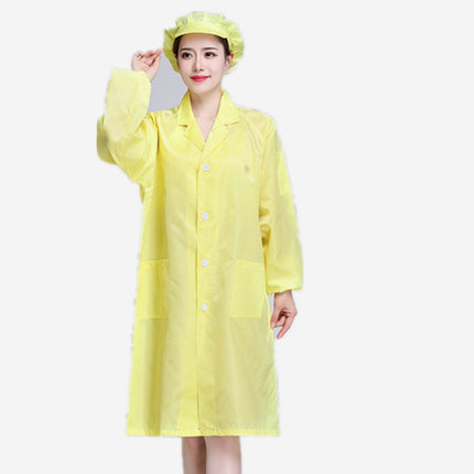 Anti-static clothing, lab coat, blue and white dust-free clothing, dust-free clothing, electric work clothing, dust-proof clothing, yellow electrostatic clothing, work uniform