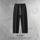Straight pants-black / S