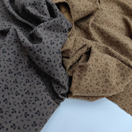 Satin Brushed Printed Fabric Women's Clothing Children's Clothing Dress Clothing Small Floral Fabric [2025 Autumn and Winter Fabric]
