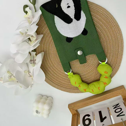 Cartoon Cute Mobile Phone Bag, Cute and Versatile Handbag, Mini Knitted Small Tote Bag, Shoulder Bag, Crossbody Handbag