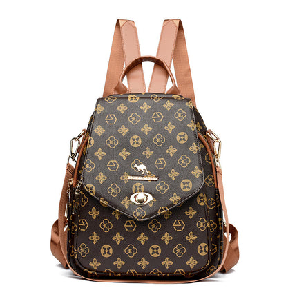 Fashion Printed Backpack Women's 2025 New Large Capacity Casual Travel Bag Simple Lightweight Women's Backpack
