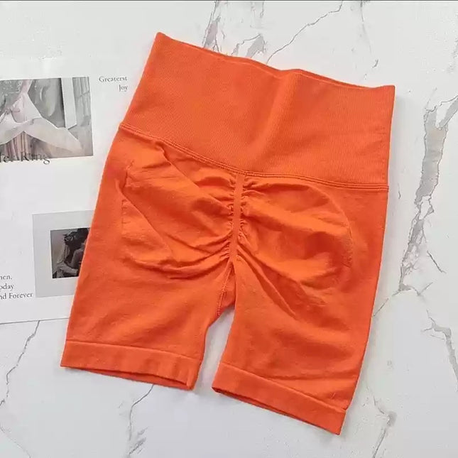 High-Waisted Summer Women's Elastic Slimming Yoga Shorts Quick-Dry Running Shorts Fitness Shorts
