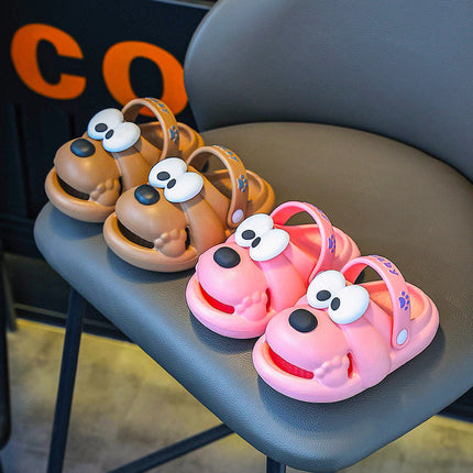2025 new soft-soled indoor and outdoor non-slip boys rhubarb dog EVA hole shoes can be worn girls cute sandals