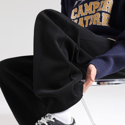 Army Green Pants Men's Autumn and Winter Straight Casual Trousers Men's Winter New Sports Pants Wide Leg Pants