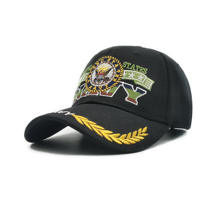 Men's baseball cap 3D embroidered peaked cap hat female outdoor sun hat sun protection hat Amazon cross-border hot sale
