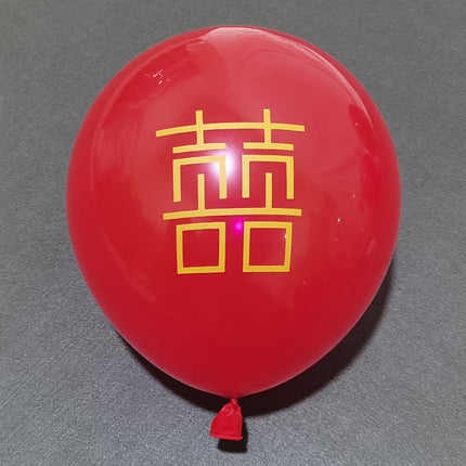 Festive wedding supplies pomegranate red happy word latex balloon 10 inch wedding wedding room wedding decoration balloon