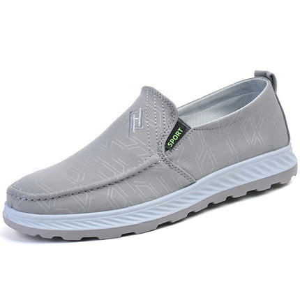 Men's Shoes 2024 Spring New Style Comfortable and Breathable Cloth Shoes One-Leg Soft-Soled Cloth Shoes Middle-Aged and Elderly Dad's Shoes Casual Shoes