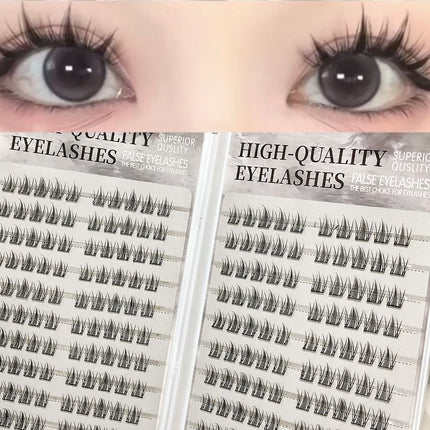 Cross-Border False Eyelashes Large Capacity Glue-Free Full Range of Lazy Eyelashes Collection Wholesale Customized European and American Glue-Free False Eyelashes