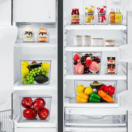 Transparent Storage Box Desktop Kitchen Cabinet Drawer Refrigerator Storage Box Acrylic Snacks Portable Storage Basket