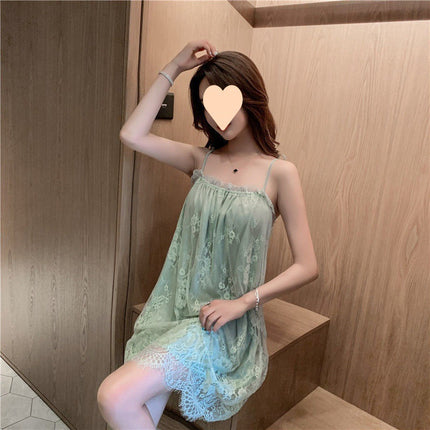 Sexy Pajamas for Women, Pure Desire, Private Ice Silk, Sexy Temptation, Intimates, No Need to Take Off in Bed, Teasing Suspender Skirt, Flirting