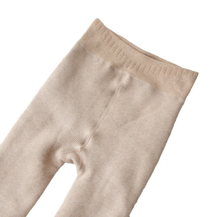 Women's Slimming Pantyhose Leggings for Autumn and Winter, Thickened and Fleece-Lined with Thick Stripes, Tight-Fitting Faux Cashmere