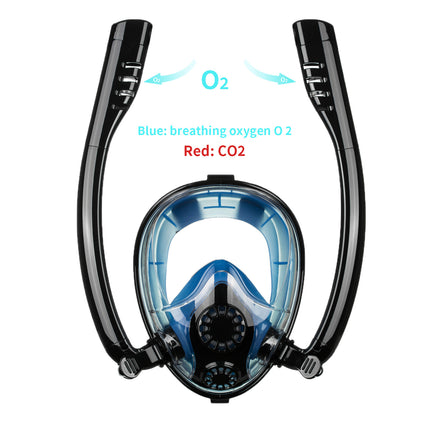 2025 new diving mask anti-fog anti-choking swimming snorkeling mask breathing separation double tube full dry breathing tube