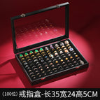 Large black hundreds ring jewelry box