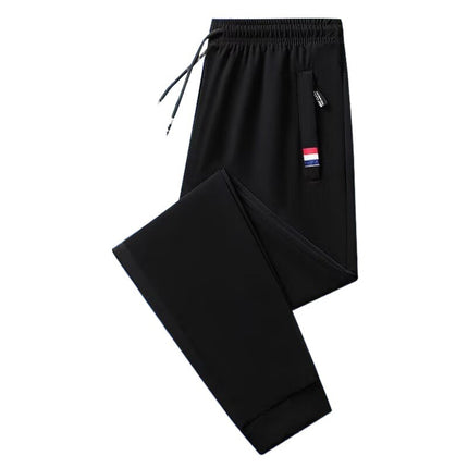 Construction Site Work Ice Silk Pants Men's plus size Breathable Straight Leg Leg Casual Summer Thin Quick-drying Sports Pants