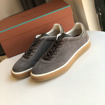 Guangdong Pure Original~Lp~Men's and Women's Moral Training Shoes Genuine Leather Lace-Up Casual Round-Toe Flats Sports Shoes Men's Sneakers Trendy