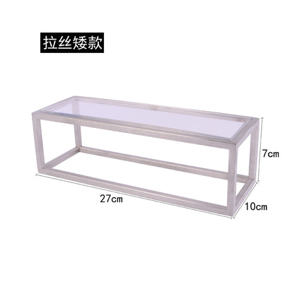 Clothing Store, Shoe Store, and Bag Display Props, High and Low Models, Stainless Steel Shoe and Bag Display Racks, Hot-Selling Cross-Border Items