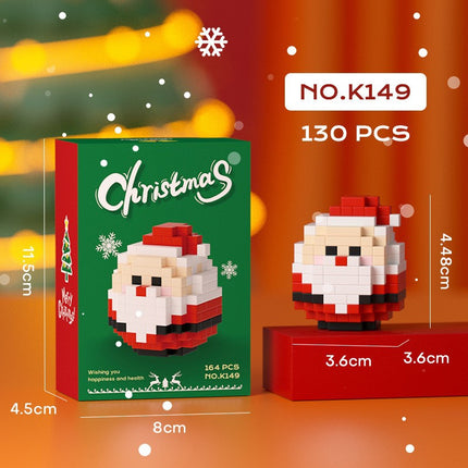 What is the cross-border Christmas building block ball micro-particle assembly puzzle snowman Christmas tree ornaments boys and girls gifts