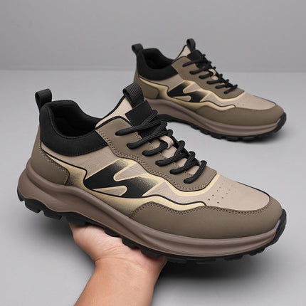 New Leather Men's Shoes, Casual Shoes, Sports Trendy Shoes, Men's Sports Thick-Soled Trendy Sports Shoes, Drop Shipping