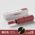 Burgundy [automatic] 60 ribs + windproof-vinyl sunscreen umbrella