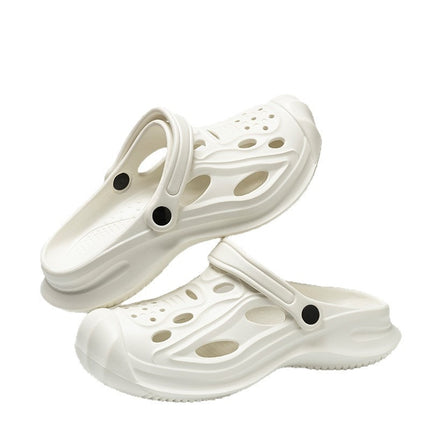 Croc Shoes Men's Outdoor Wading Shoes New Anti-Slip Slippers Outer Wear Deodorant Eva Seaside Toe-Cap Garden Shoes for Men