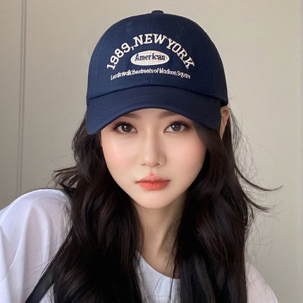 Hat men and women Korean tide letter embroidery baseball cap fashion Joker cap spring and summer travel sun hat wholesale