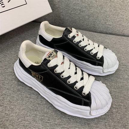 New Women's Shoes Mihara Yasuhiro Dissolving Shoes Canvas Shoes Shawn Yue's Same Style Shell Toe Old Retro Sneakers Niche