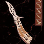 Flame butterfly knife