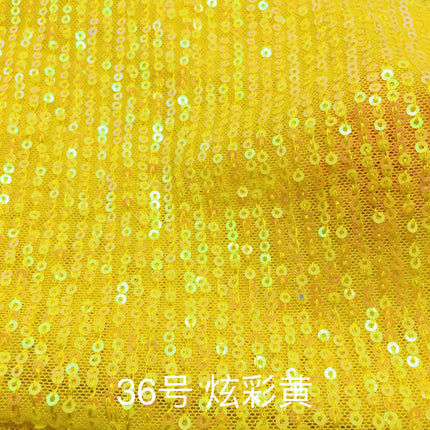 3mm straight sequins embroidered stretch mesh vertical embroidered beads fabric dress wedding dress stage clothing fabric wholesale