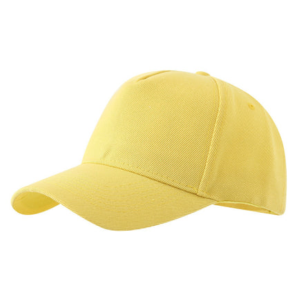 Amazon Cross-Border Popular Maoqing Five-Panel Baseball Cap Advertising Hat with Logo Printed Solid Color Visor Sunshade Cap