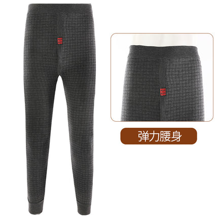 Men's warm pants extra large thickened brushed inner leggings high waist long johns hot pants wholesale