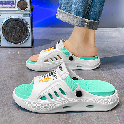 Slippers for Men's Summer Outer Wear, Trendy Brand, Beach Sandals, Outdoor Dual-Purpose Sandals