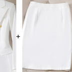 White one-piece skirt / S