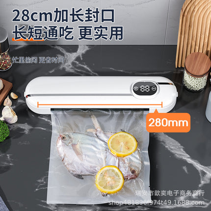 Cross-border vacuum packaging machine household automatic vacuum sealing machine small mini plastic sealing machine portable kitchen fresh-keeping Machine