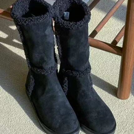 Thickened Warm Women's Long Boots, High-Top Snow Boots, Women's Shoes, Non-Slip and Wear-Resistant, Amazon Wish Long Boots, Versatile Thick-Soled