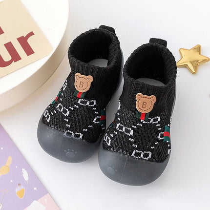Baby Toddler Shoes One Year Old Spring and Autum Boys and Girls Flats Soft Sole Breathable Baby Shoes Cotton Non-Falling Shoes 0-1-2 Years Old
