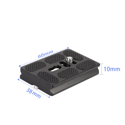 Wholesale Slr Quick Release Plate Camera Aluminum Alloy Pu60 Base Ptz Pu Base Plate Universal Quick Release Plate Quick Release Seat