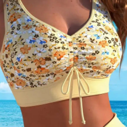 New Cross-Border Split Swimsuit for Women European and American Fashion Bikini Split Swimsuit Sexy Backless Neck Split Swimsuit