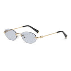 Gold frame blue film
