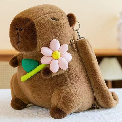 Capibala Doll Capybara Backpack Doll Large Capacity Cartoon Plush Toy Doll Internet Popular