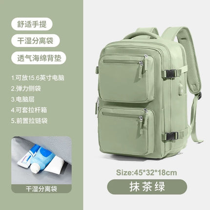 Cross-Border New Computer School Bag Multi-Functional Luggage Travel Short-Distance Business Trip Backpack Women's Large-Capacity Business Backpack