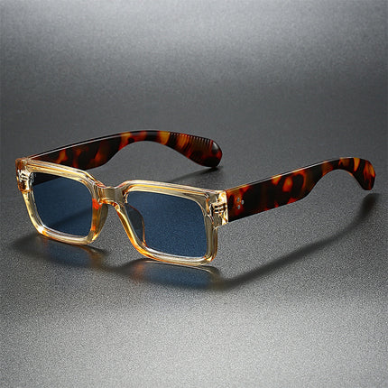 Cross-border New Small Box European and American Fashion Sunglasses Summer Sun Protection Personalized Rivet Internet Celebrity Same Style Sunglasses