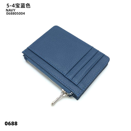 Double-sided Driver's License Multi-card Slot Genuine Leather Zipper Card Bag Top Layer Cowhide Men's Thickened Light Luxury Women's Small Coin Purse Case